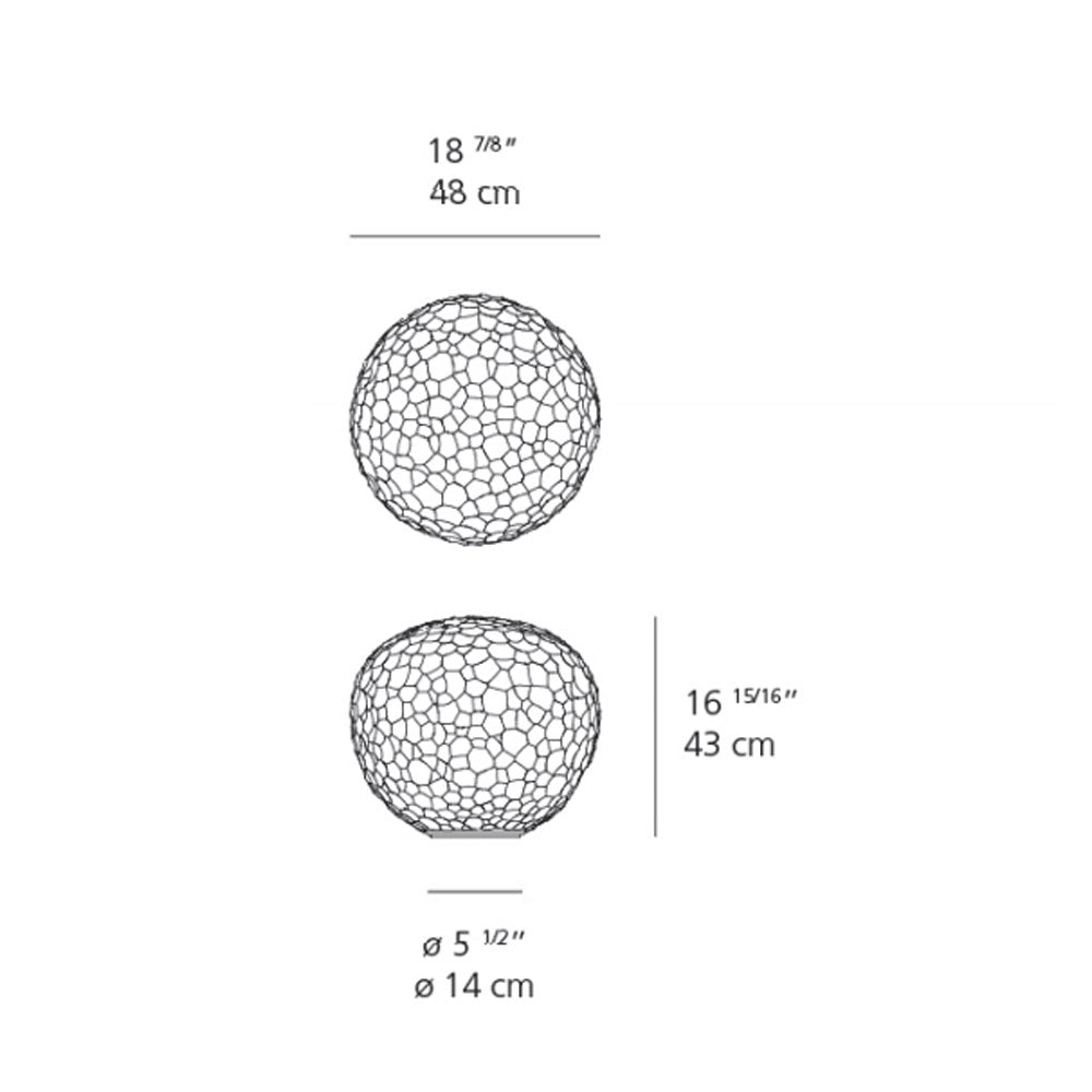 Artemide Meteorite 48 Table Lamp