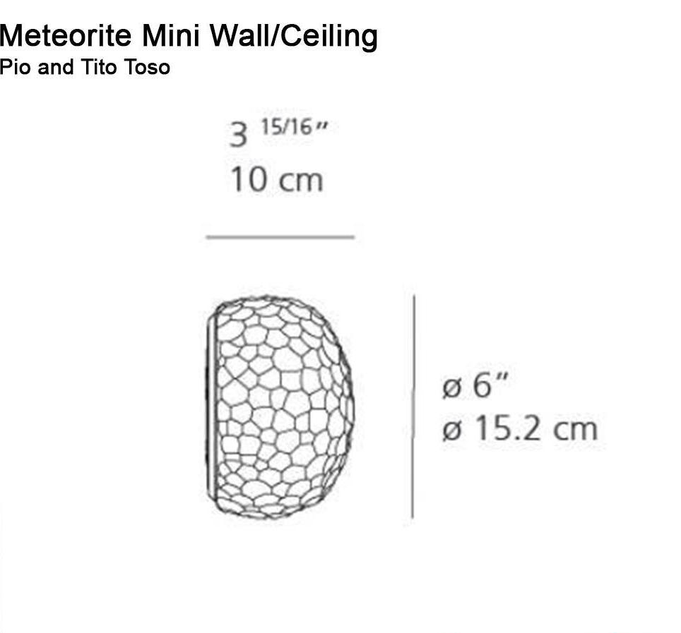 Artemide Meteorite Mini Wall Or Ceiling Light