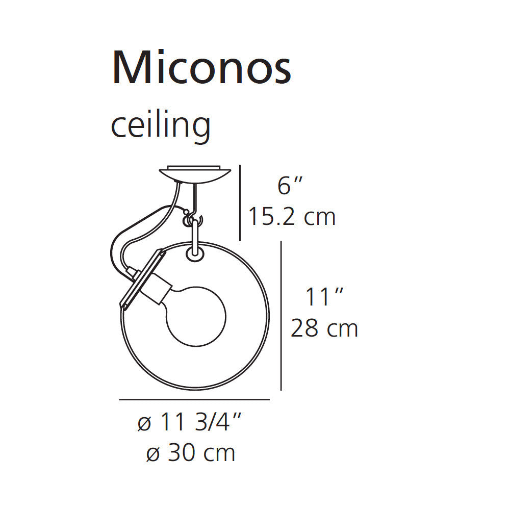 Artemide Miconos Ceiling open box | Artemide | LoftModern