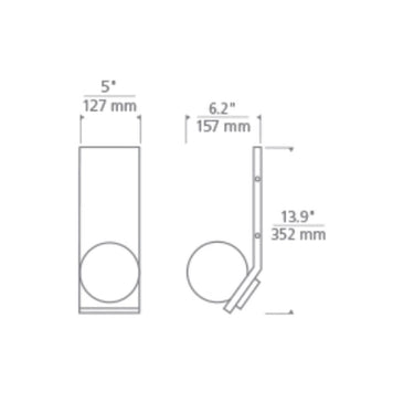 Mina Wall Light | Visual Comfort Modern