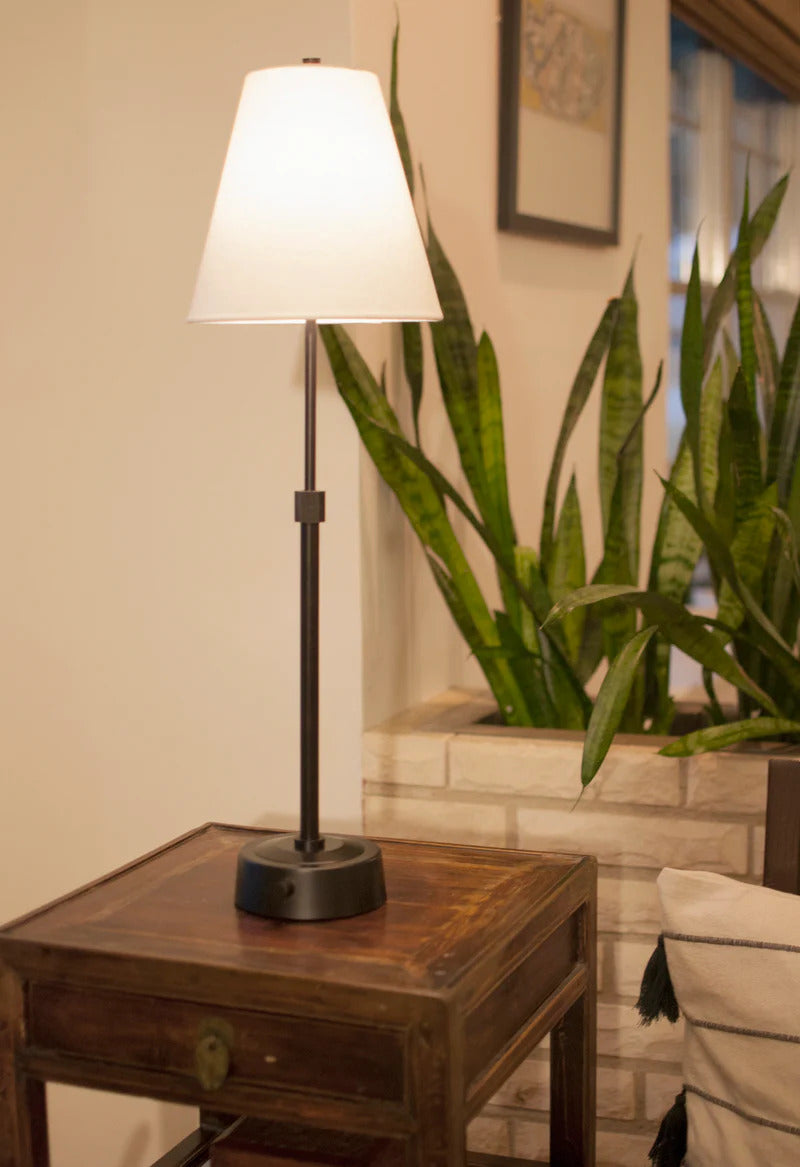 Modern Lantern Mini Cordless Buffet Lamp - Black
