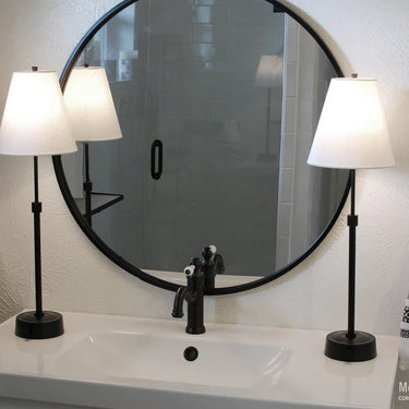 Mini Cordless Buffet Lamp Black by Modern Lantern with sleek black finish