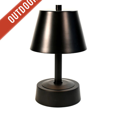 Modern Lantern Mini Metal Indoor/Outdoor Cordless Lamp - Black