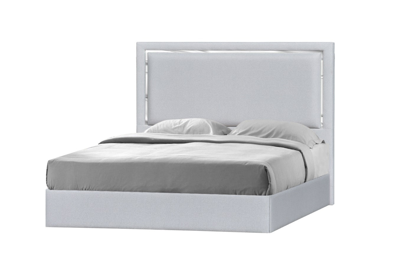 Monet King Bed Silver Grey by JM