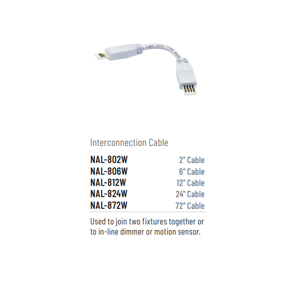 Nora Lighting 12" Flex SBC Interconnection Cable
