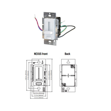 Nora Nexus 24V 60W Dimmer & Driver Switch