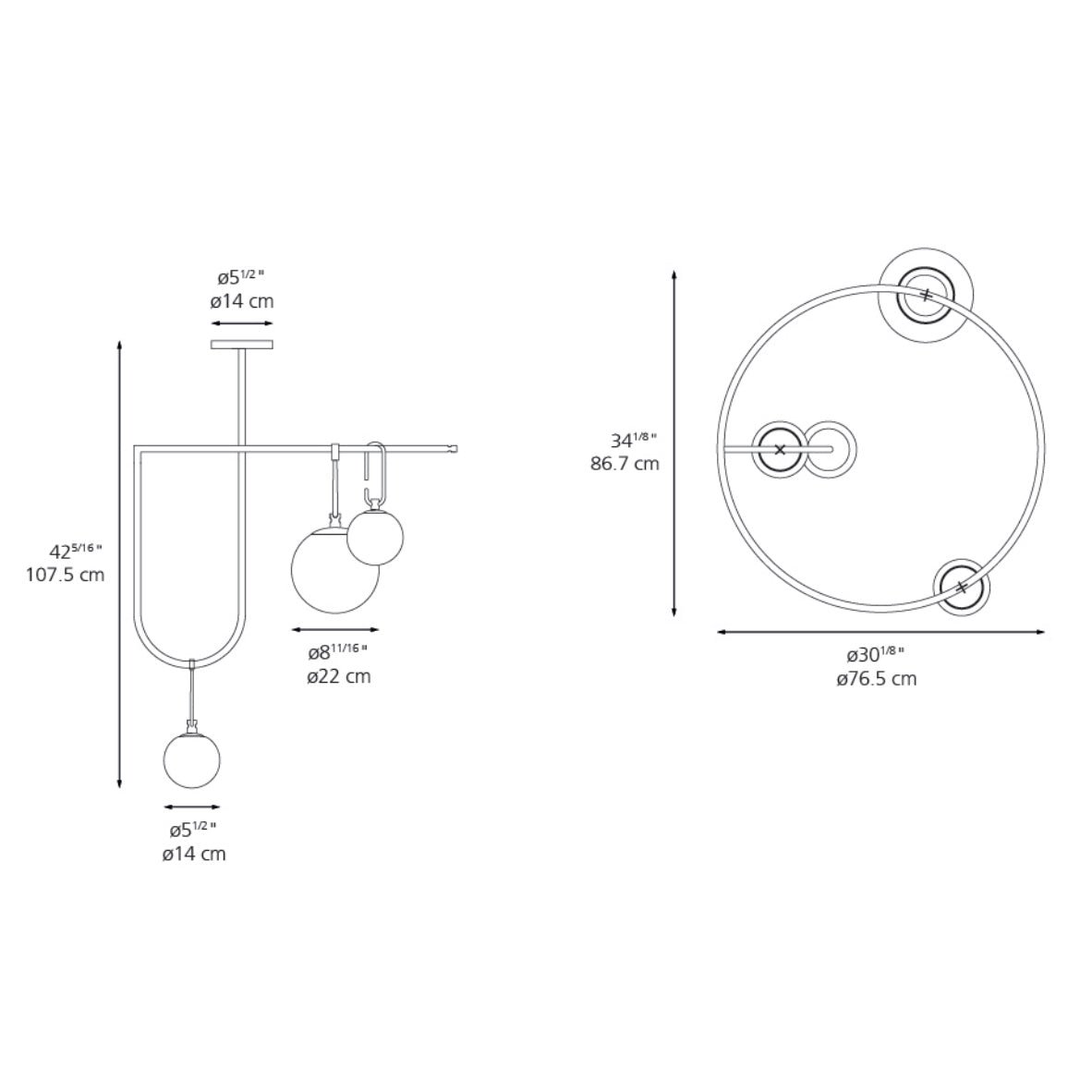 NH S4 Circular Chandelier by Artemide  2