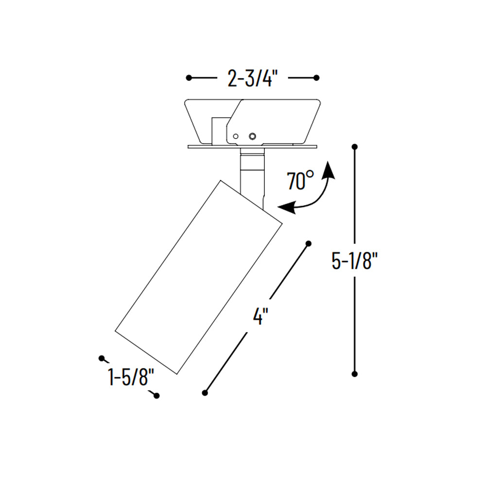 Nora Lighting 1" iPOINT Cylinder LED Monopoint, 750lm