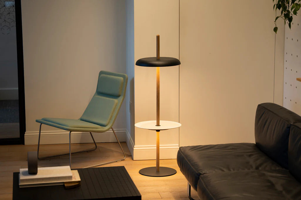 Nivel Module Floor Tray Lamp with Pedestal by Pablo Designs
