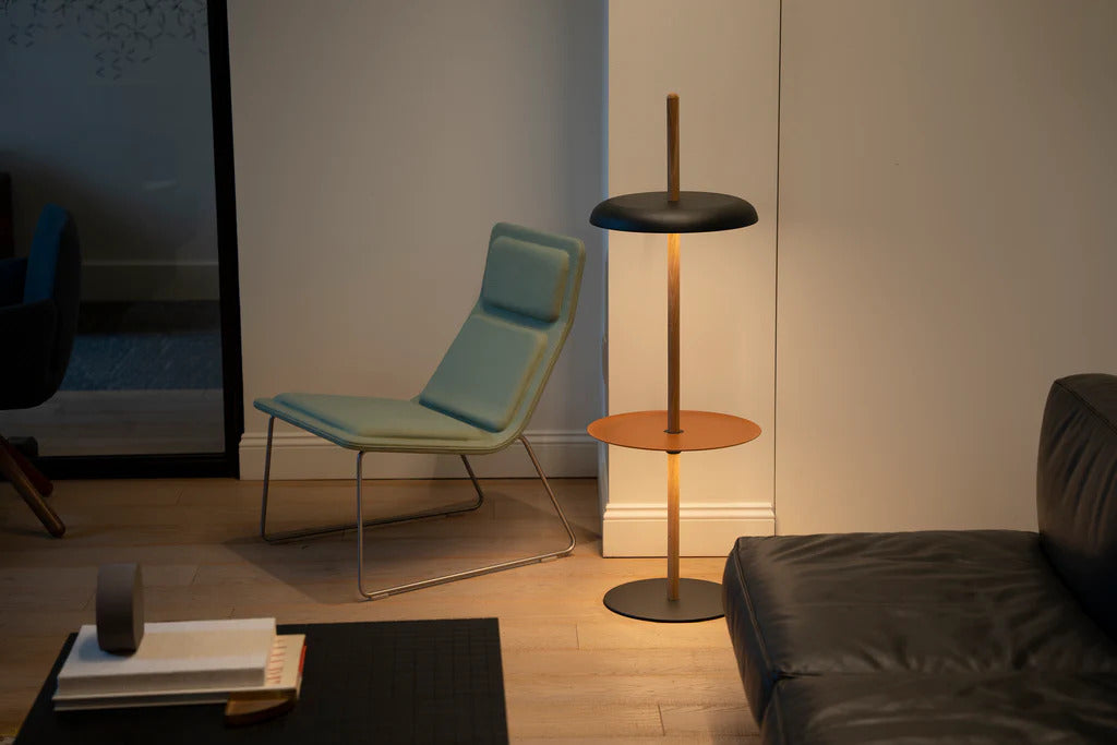 Nivel Module Floor Tray Lamp with Pedestal by Pablo Designs