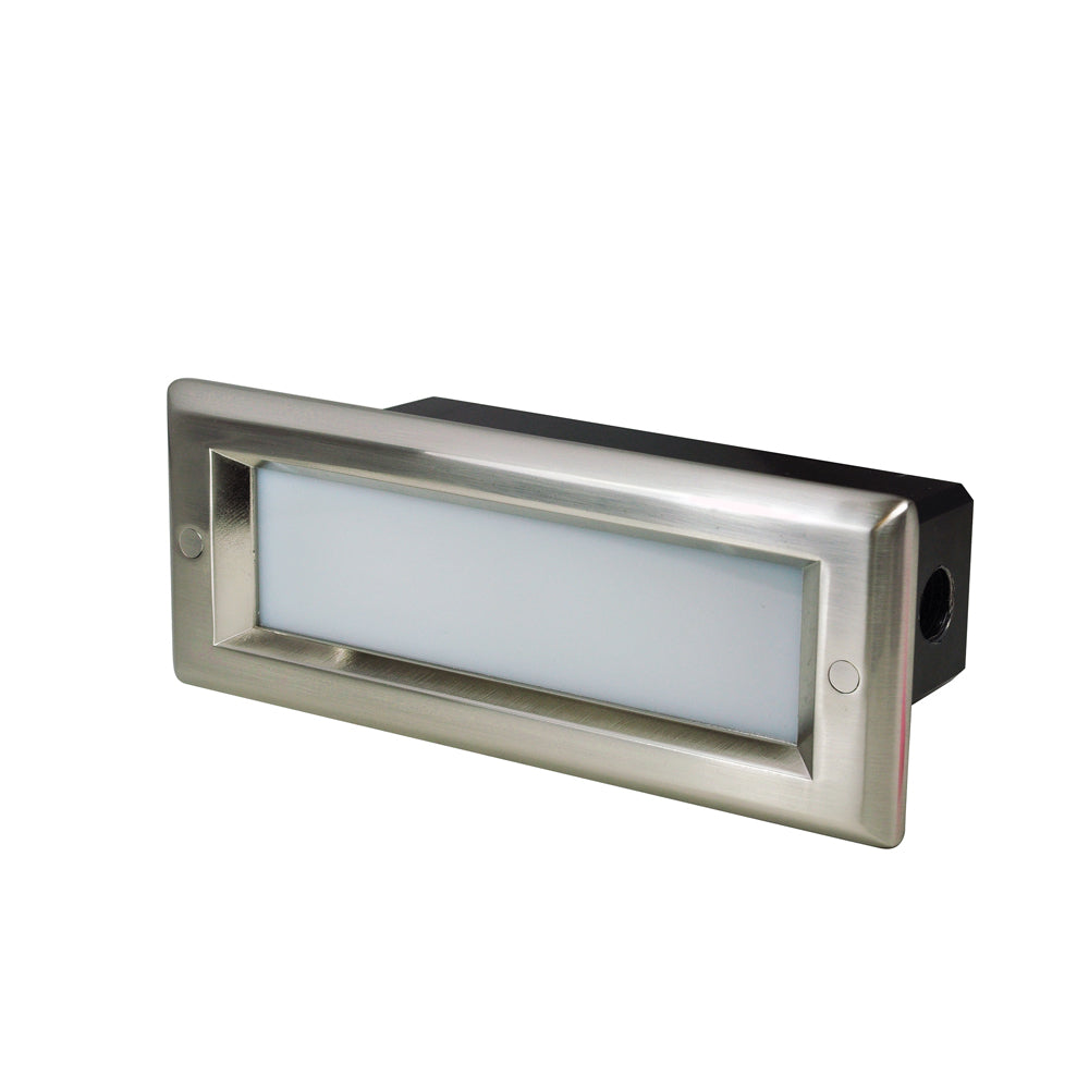Nora Lighting 120-277V Brick LED Step Light with Lensed Face Plate