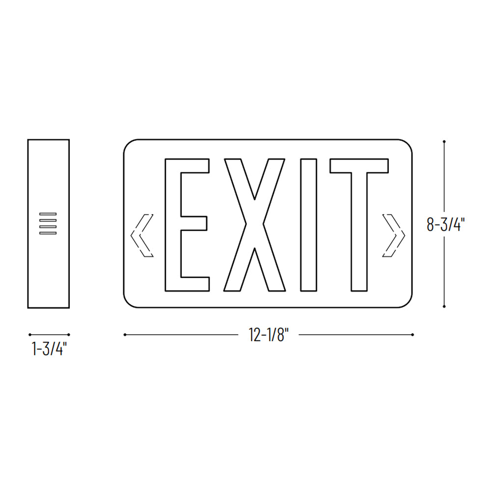 Nora Lighting NX-503-LED LED Exit Sign, AC only