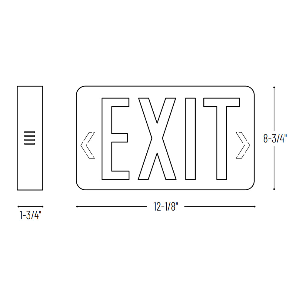 Nora Lighting NX-504-LED LED Exit Sign with Emergency Circuit