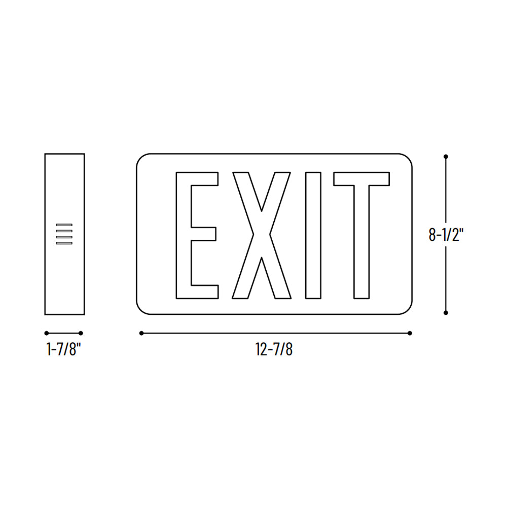 Nora Lighting NX-505-LED Die-Cast Aluminum LED Exit Sign, AC only