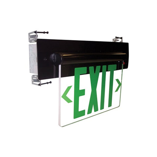 Nora Lighting NX-813-LED Recessed Adjustable LED Edge-Lit Exit Sign, AC Only