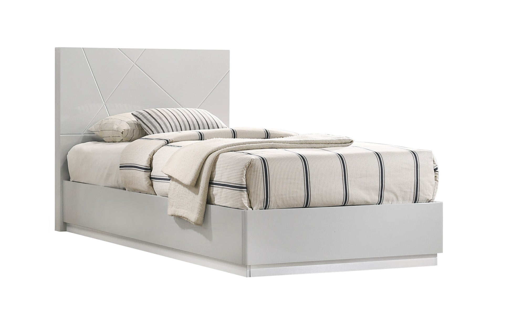 Naples Grey Twin Bed by JM