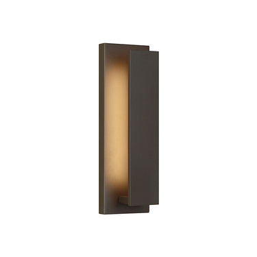 Weatherproof LED Wall Sconce - Visual Comfort Nate 17" for Porch & Patio, Bronze