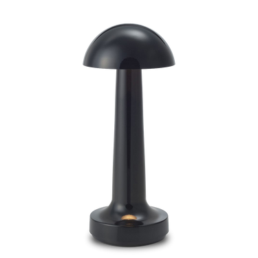 Black Copper Cooee 1c metal table lamp, long battery life, soft ambient lighting