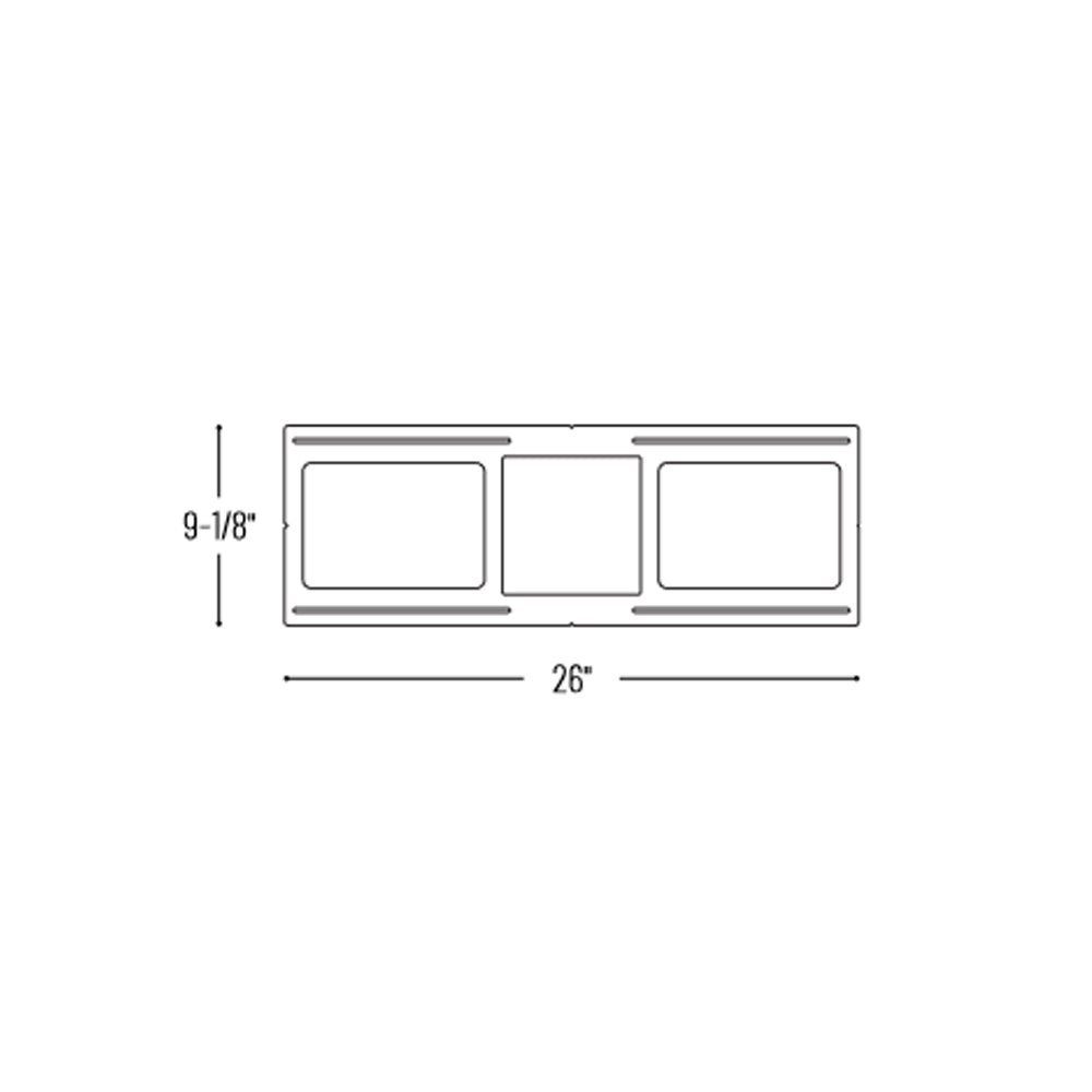 Nora Lighting New Construction Plate for 6" FLIN Square LED Recessed Series
