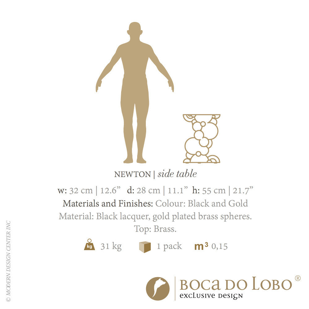 Boca do Lobo Newton Side Table Limited Edition | Boca do Lobo | LoftModern