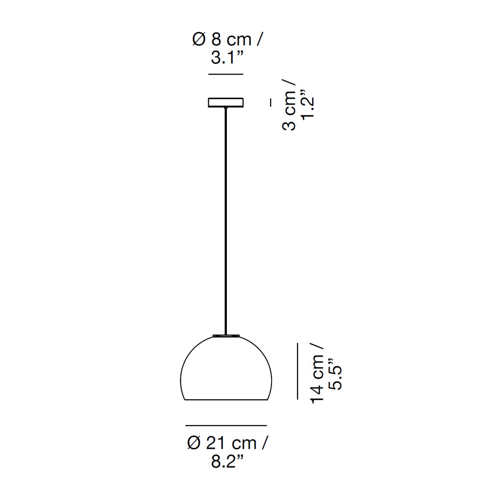 Neil Pendant Light Medium by Carpyen