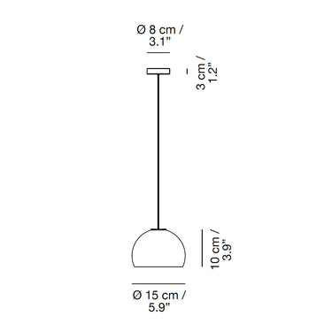 Neil Pendant Light Small by Carpyen
