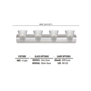 Besa Lighting Nico 4 Bath Light