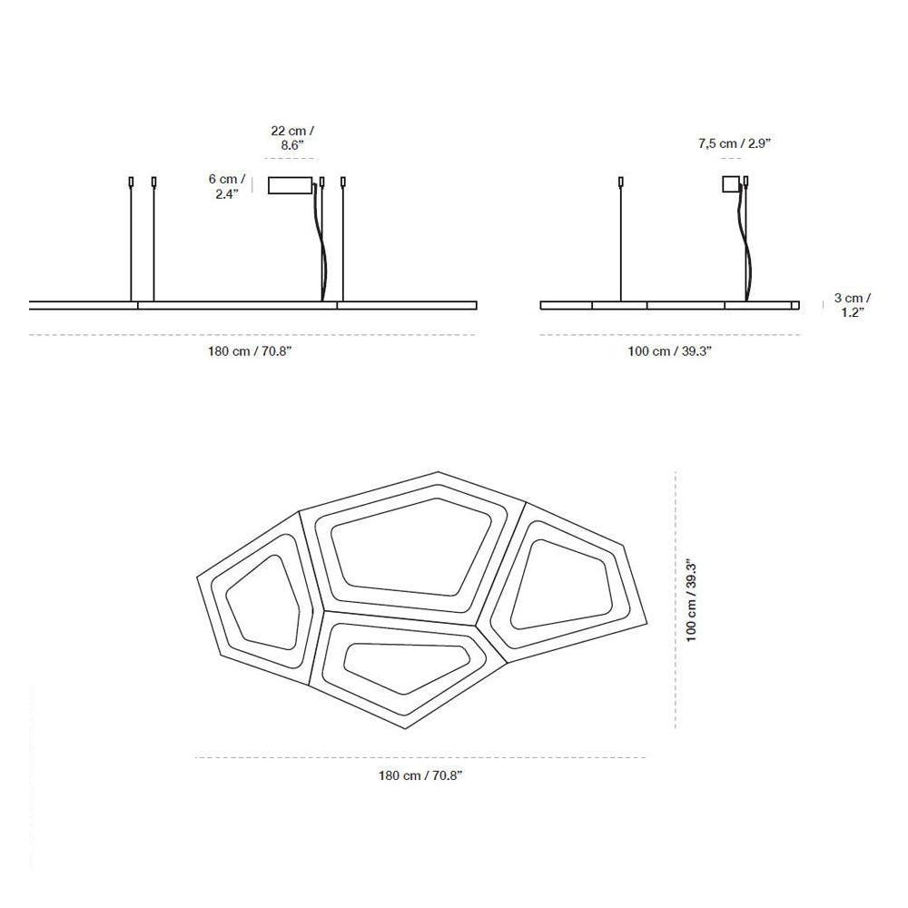 Nura 2 LED Pendant Light by Carpyen