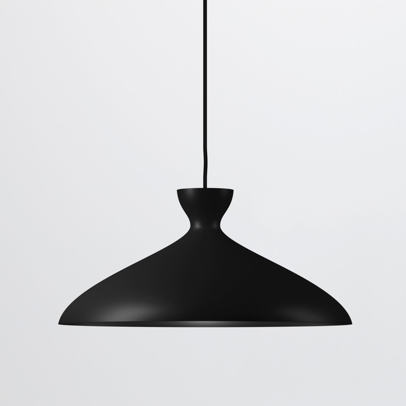 Pretty - Wide Black Pendant Light of Nyta