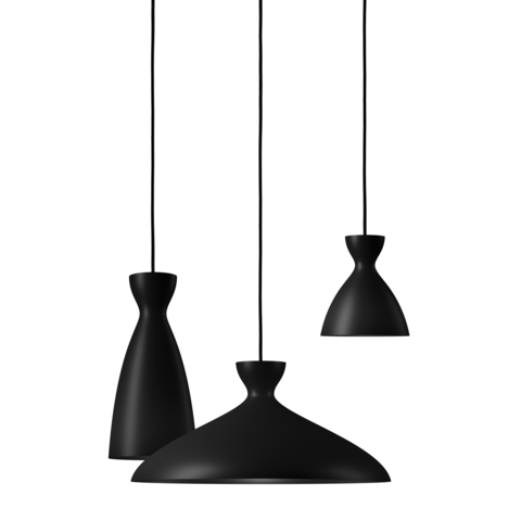 Pretty - Long Black Pendant Light of Nyta