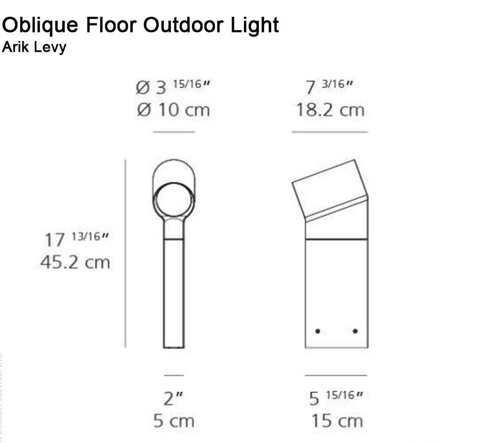Artemide Oblique 45 Led Outdoor Floor Lamp