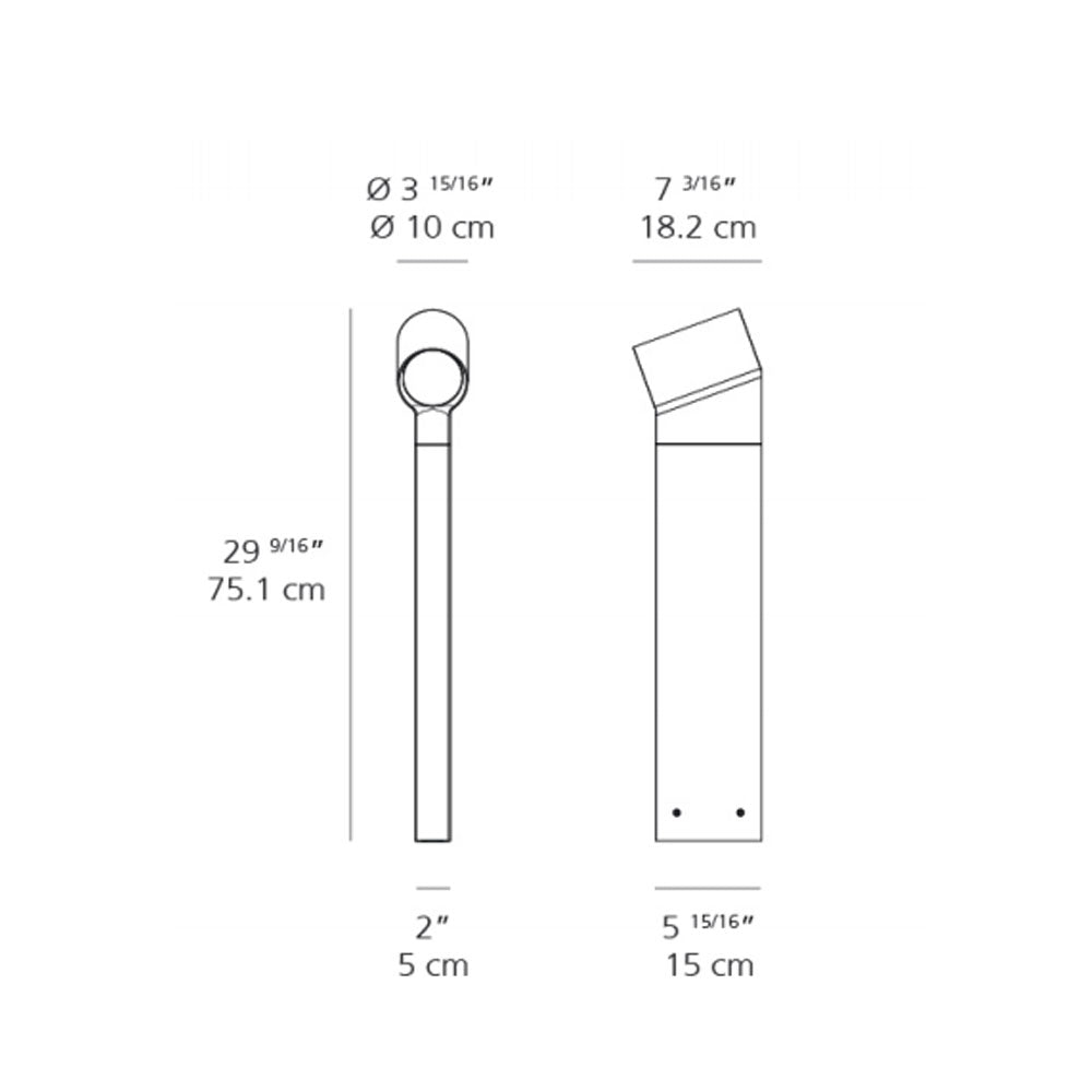 Artemide Oblique 75 Led Outdoor Floor Lamp