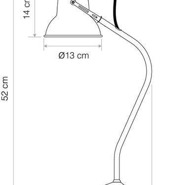 Anglepoise Original 1227 Mini Ceramic Table Lamp - Pure White