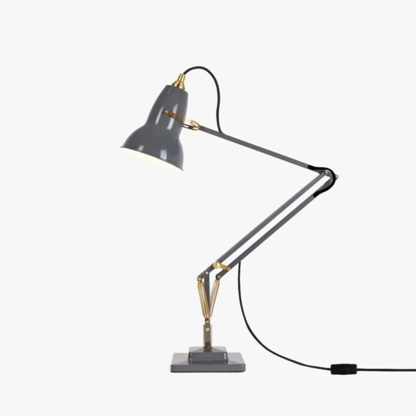 Anglepoise Original 1227 Brass Desk Lamp - Elephant Grey