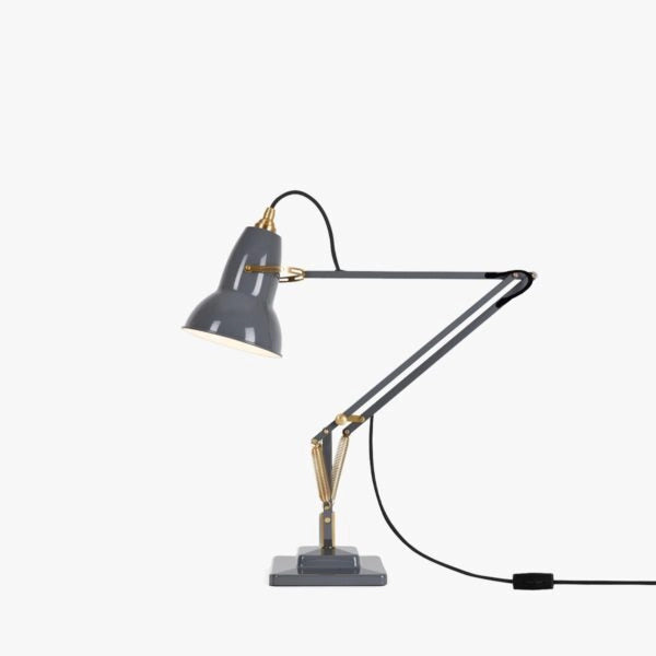 Anglepoise Original 1227 Brass Desk Lamp - Elephant Grey