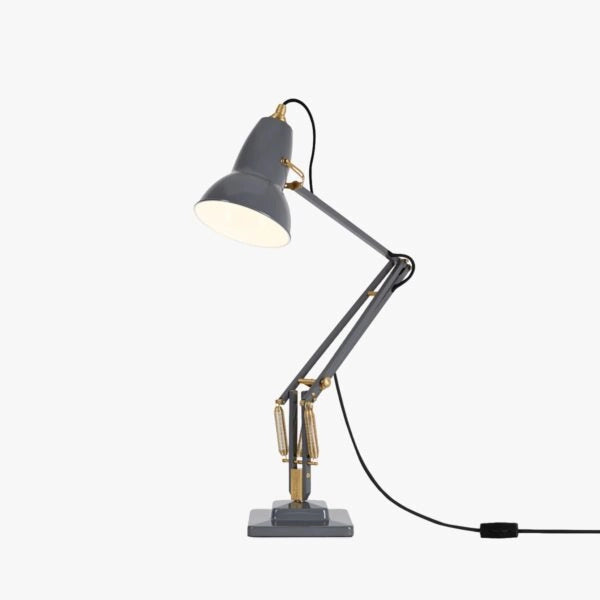 Anglepoise Original 1227 Brass Desk Lamp - Elephant Grey