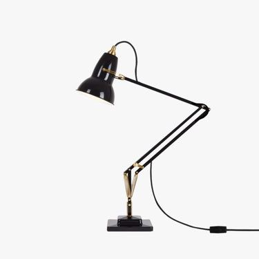 Anglepoise Original 1227 Brass Desk Lamp - Jet Black