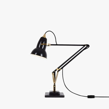 Anglepoise Original 1227 Brass Desk Lamp - Jet Black