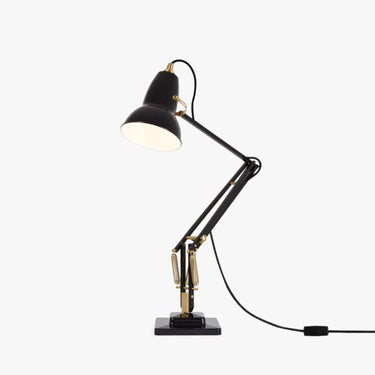 Anglepoise Original 1227 Brass Desk Lamp - Jet Black