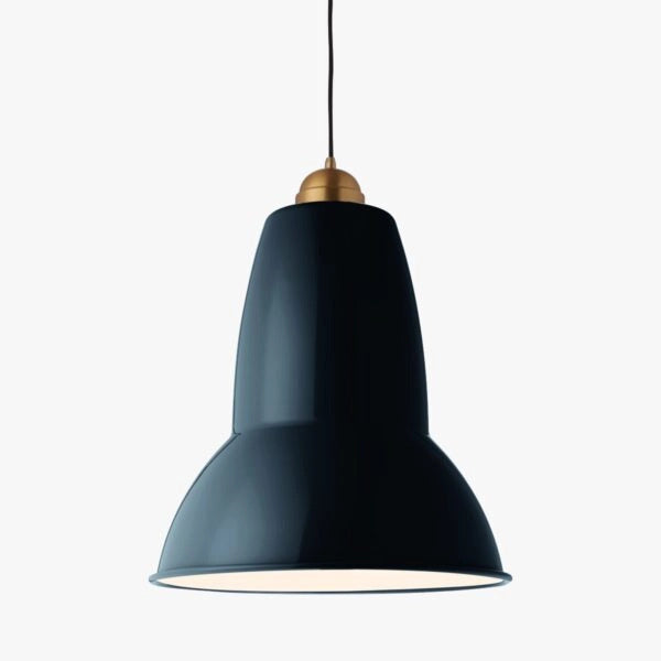 Anglepoise Original 1227 Brass Giant Pendant - Ink Blue