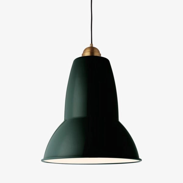 Anglepoise Original 1227 Brass Giant Pendant - Midnight Green