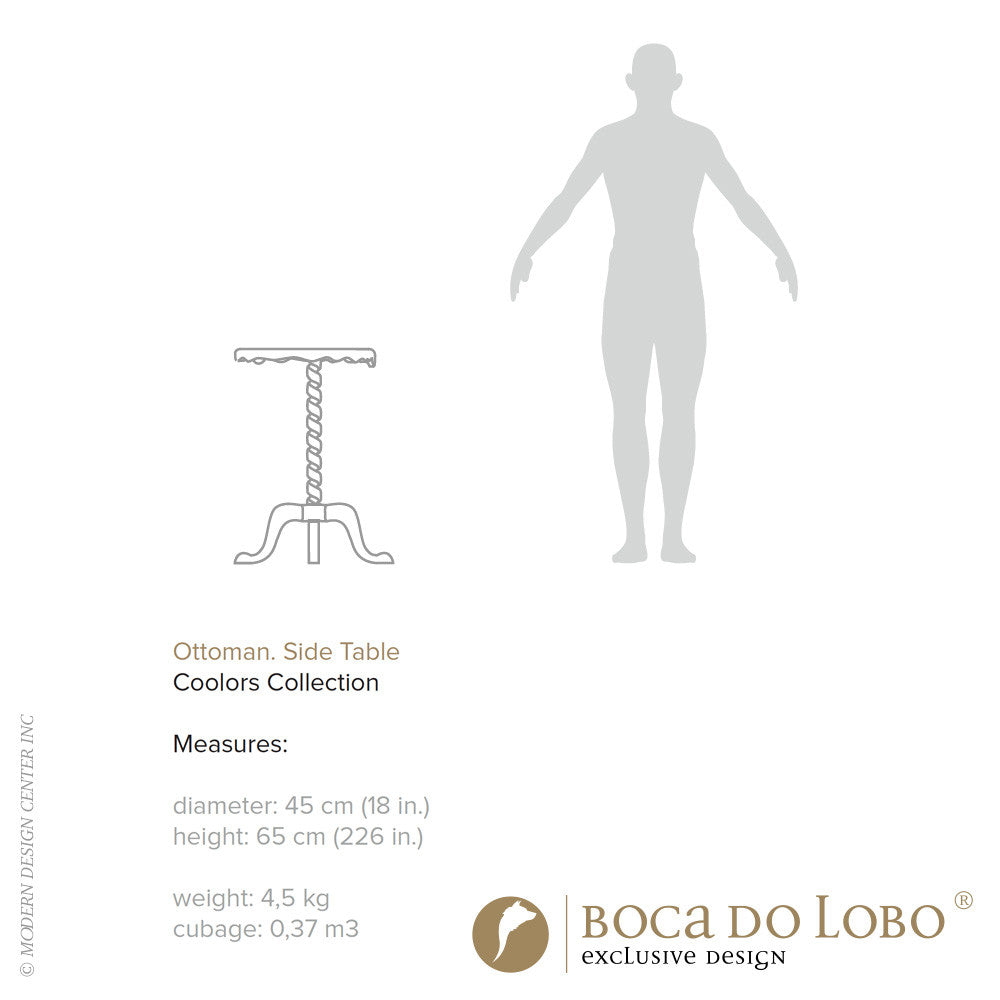 Boca do Lobo Ottoman Side Table Coolors Collection | Boca do Lobo | LoftModern
