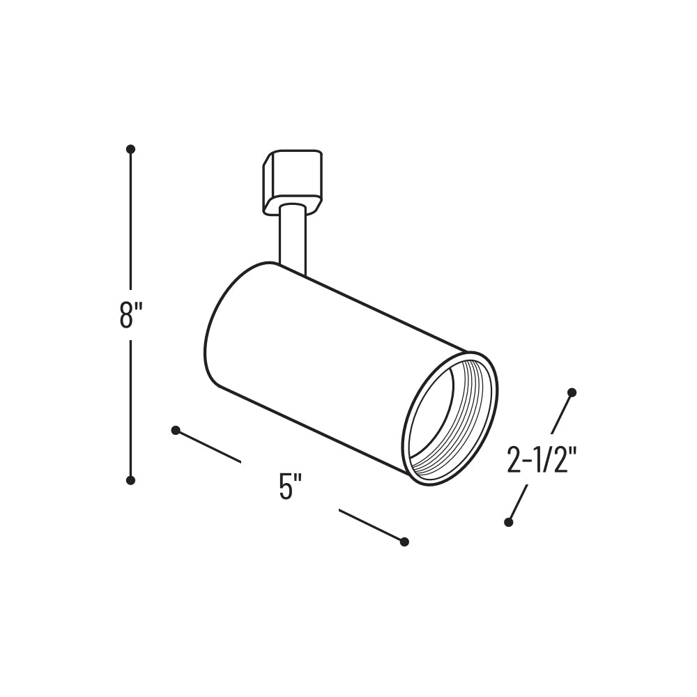 Nora Lighting PAR16 Flatback Cylinder with Black Baffle