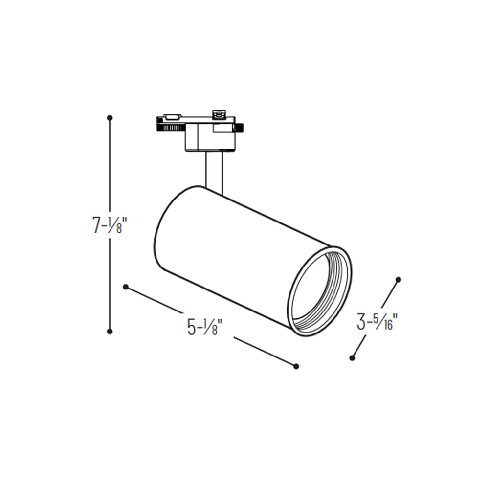Nora Lighting PAR20 Architectural Cylinder Track Head