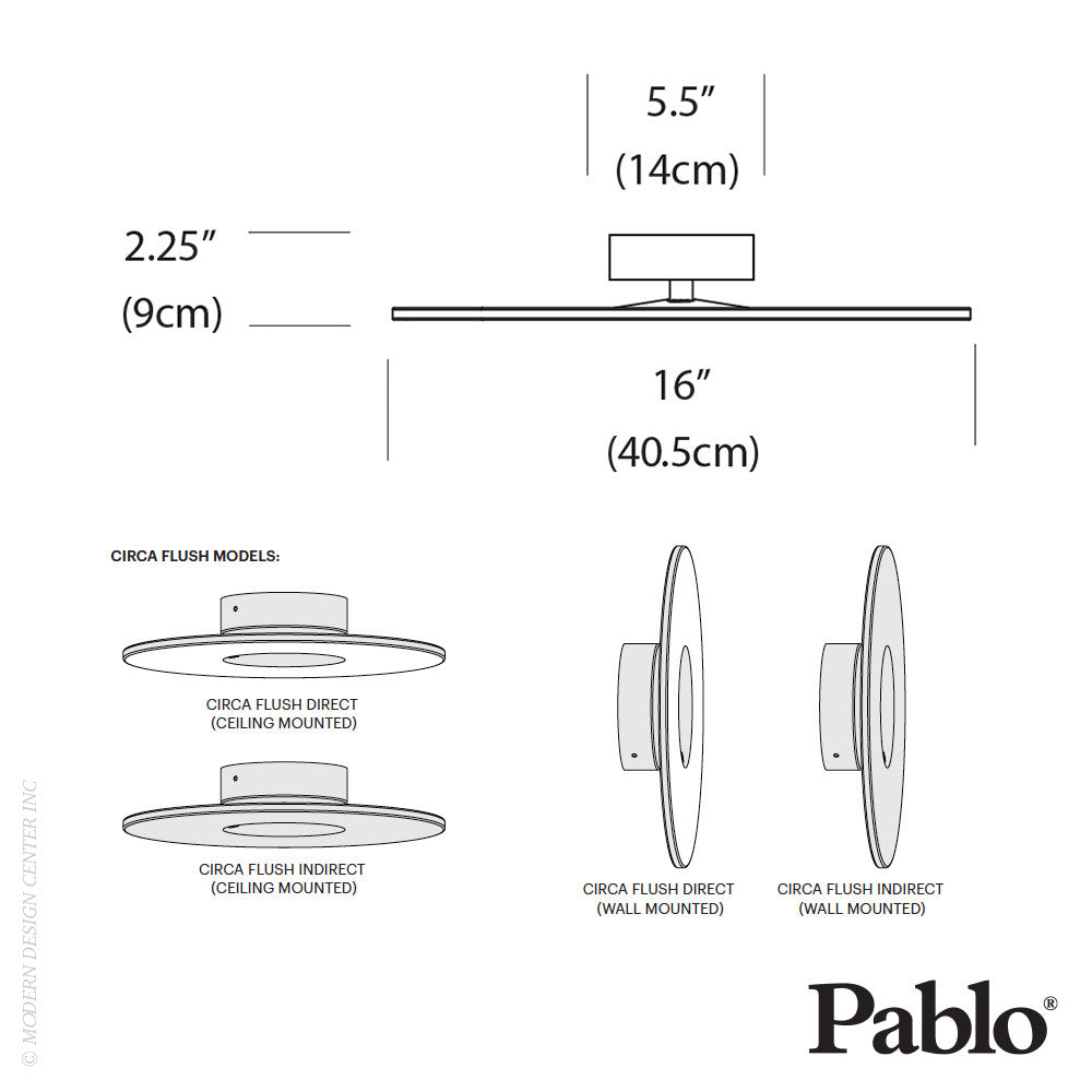 Pablo Designs Circa Ceiling Flush LED | Pablo Design | LoftModern 6