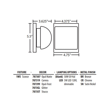 Besa Lighting Paolo Wall Light