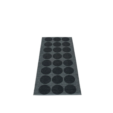 Pappelina Rug Hugo Black Metallic