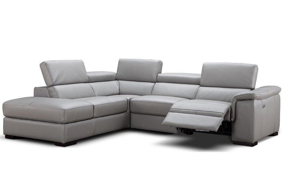Perla Leather Sectional Sofa LHF Chaise by JM
