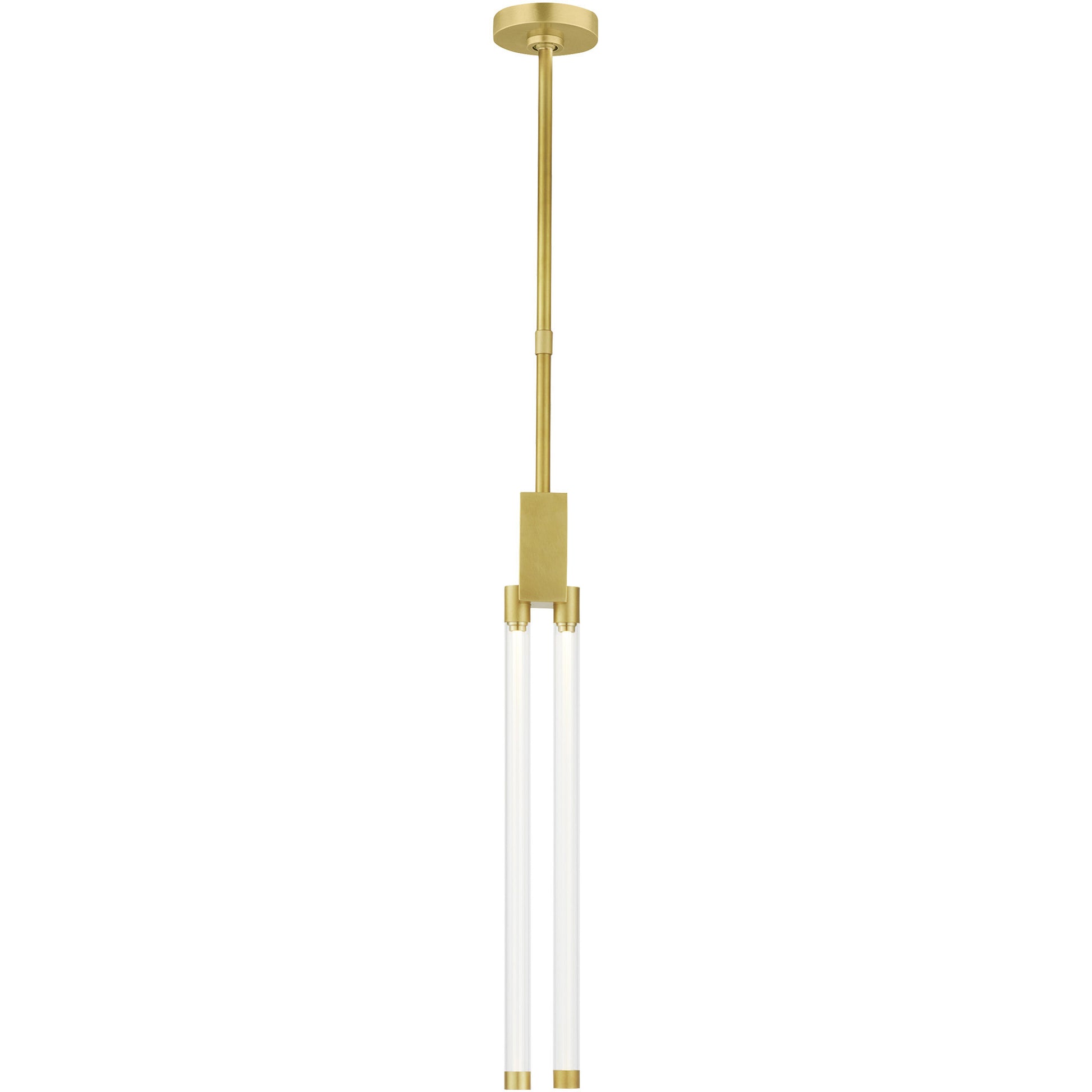 Phobos 2 Light Small Pendant Natural Brass