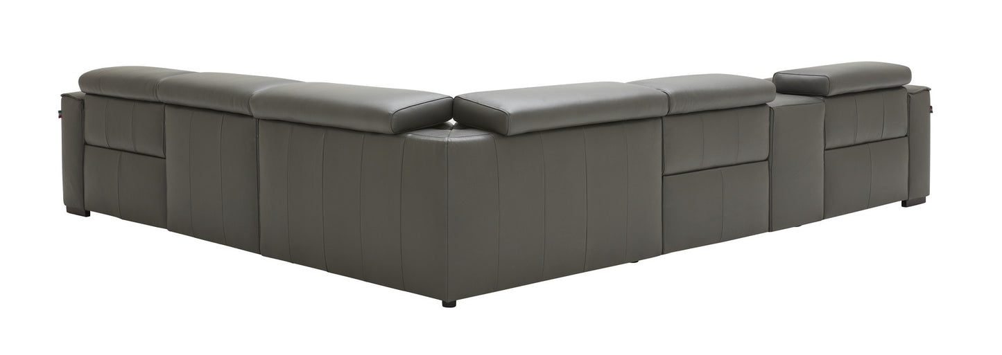 Picasso Motion Sectional Sofa Dark Grey by JM